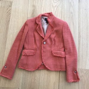 Pink blazer tweed